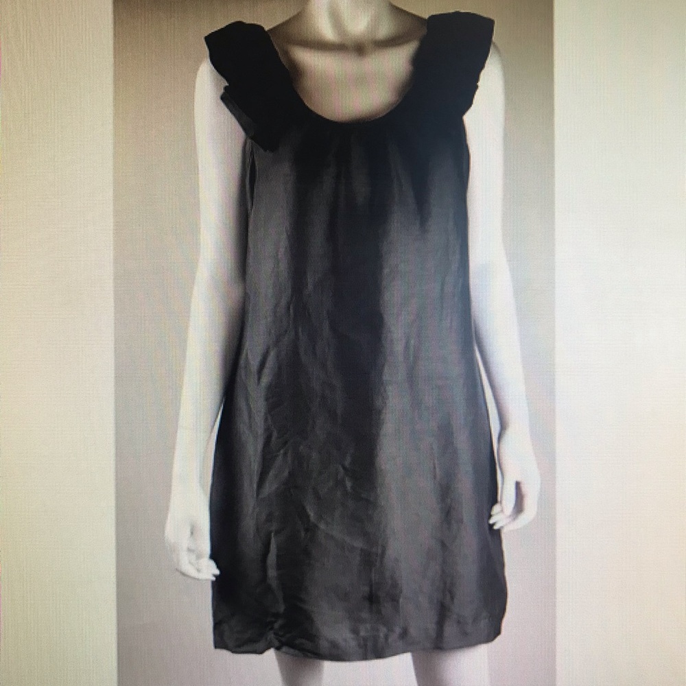 J. Crew gray linen silk dress